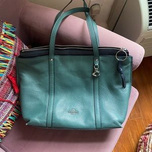 Coach Bag in Teal Green